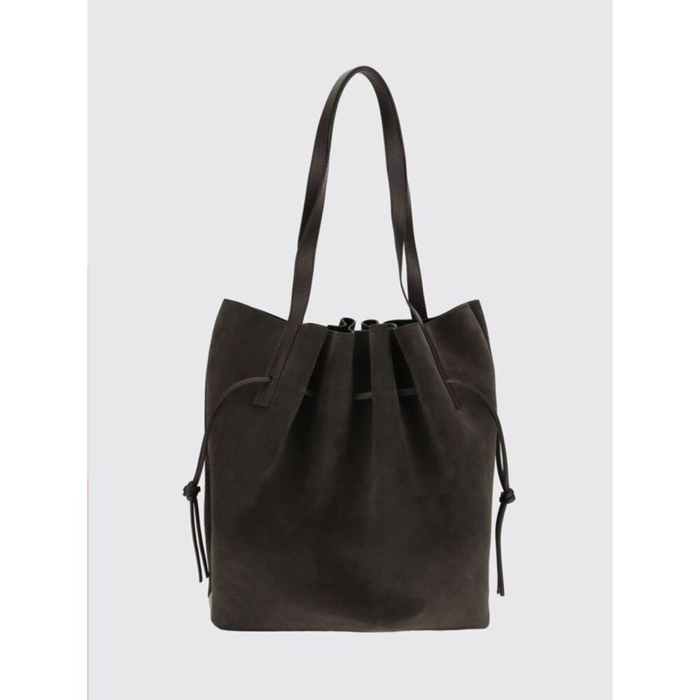Scallop Shoulder Bag Yuzefi In Suede Leather With Draped Design